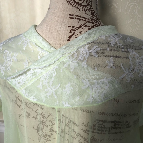 Vintage 1960’s Chiffon Lace Babydoll - Picture 6 of 8